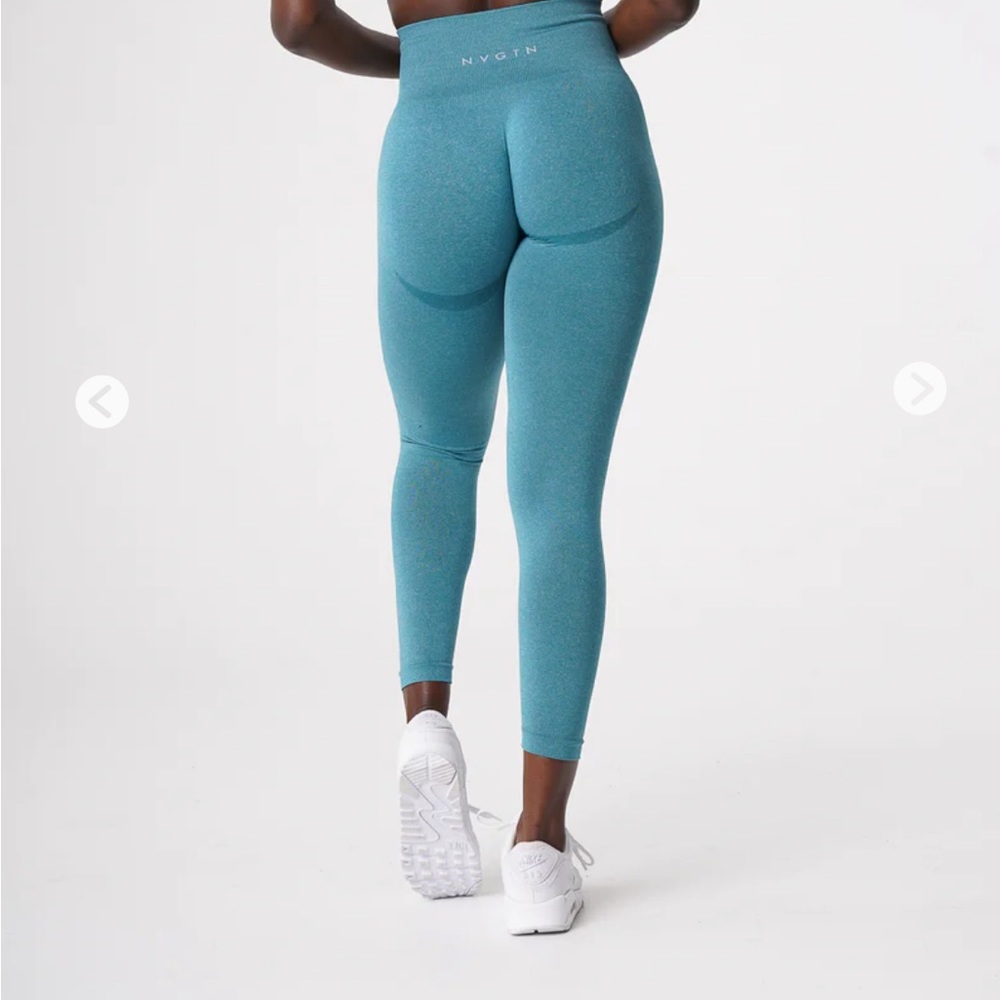 NVGTN Teal Seamless Contour Leggings